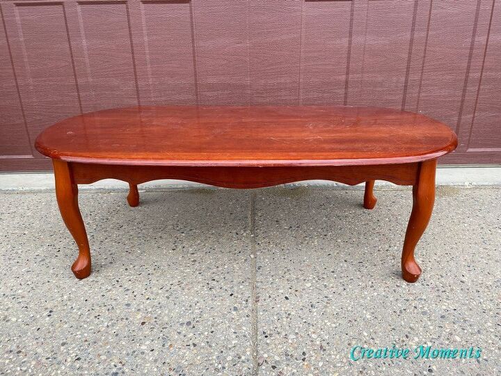 from garish red to farmhouse fresh coffee table