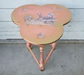 alice in wonderland inspired vintage table