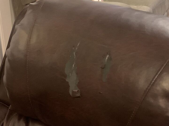 q how can i repair a vinyl recliner