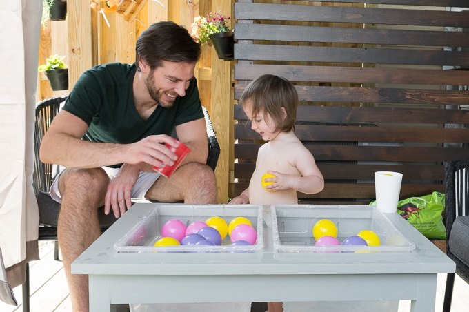 s 25 backyard ideas that ll make your kids summer, This pretty water play table