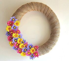 s 17 seriously cute summer wreaths we re excited to try, A rustic burlap wreath