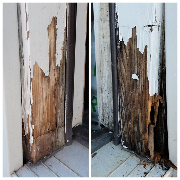 quick and easy repair rotted door sill and frame