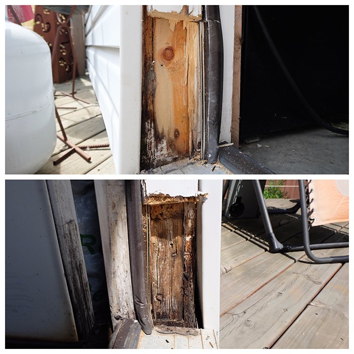 quick and easy repair rotted door sill and frame