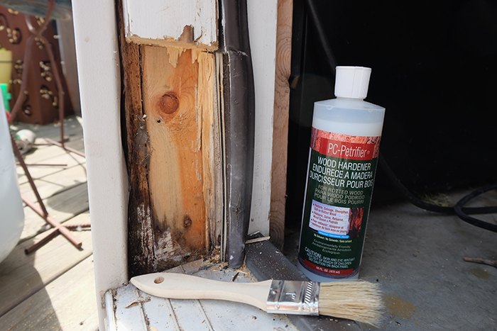 quick and easy repair rotted door sill and frame