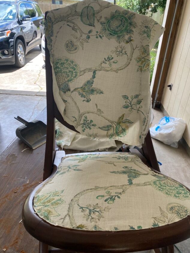 antique rocking chair upholstery