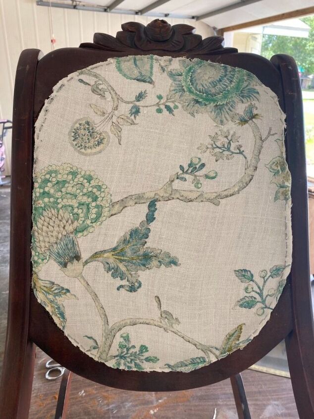 antique rocking chair upholstery
