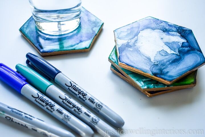 s 10 little known ways to use rubbing alcohol in your home, Make stylish coasters
