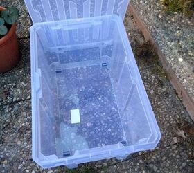 Drill holes in a storage bin and bury it in your garden (genius idea!)