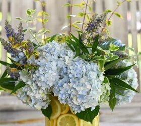 diy lemon vase flower arrangement