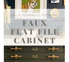 diy faux flat file cabinet