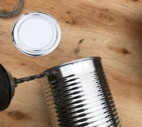 Use a can and a cardboard drink holder to banish mosquitoes immediately