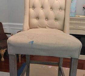 painting a fabric chair
