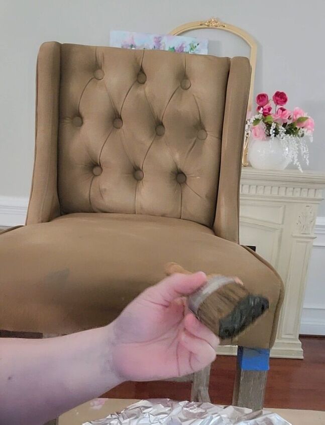 pintar una silla de tela
