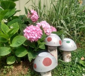 diy garden mushrooms garden art