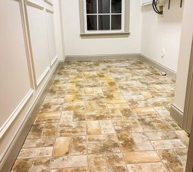 Cover up your ugly, tiled floors in just 2 hours flat (shockingly easy!)