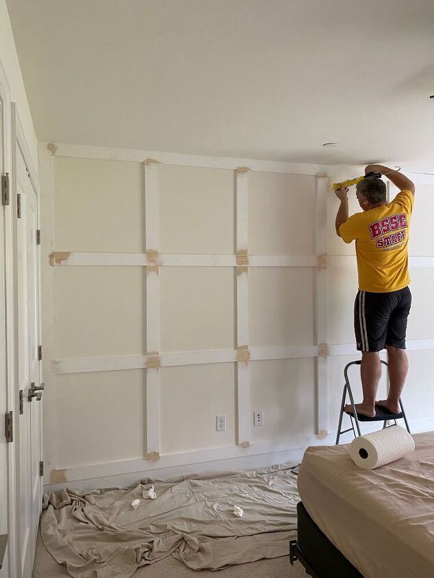 board and batten bedroom wall must see diy