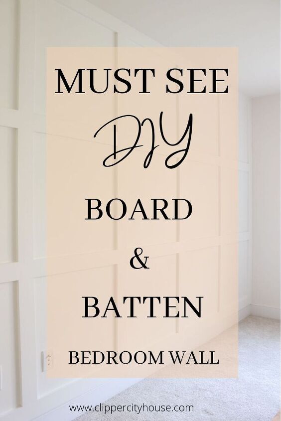 board and batten bedroom wall must see diy