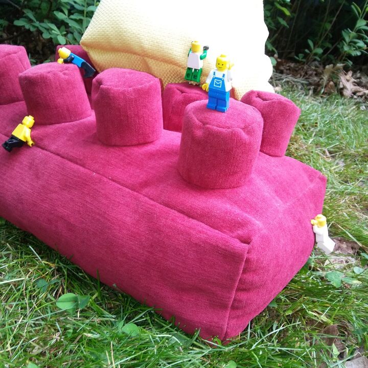 lego brick pillows with free printable pdf sewing pattern