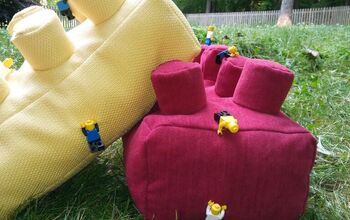 Lego® Brick Pillows (with Free Printable PDF Sewing Pattern!)