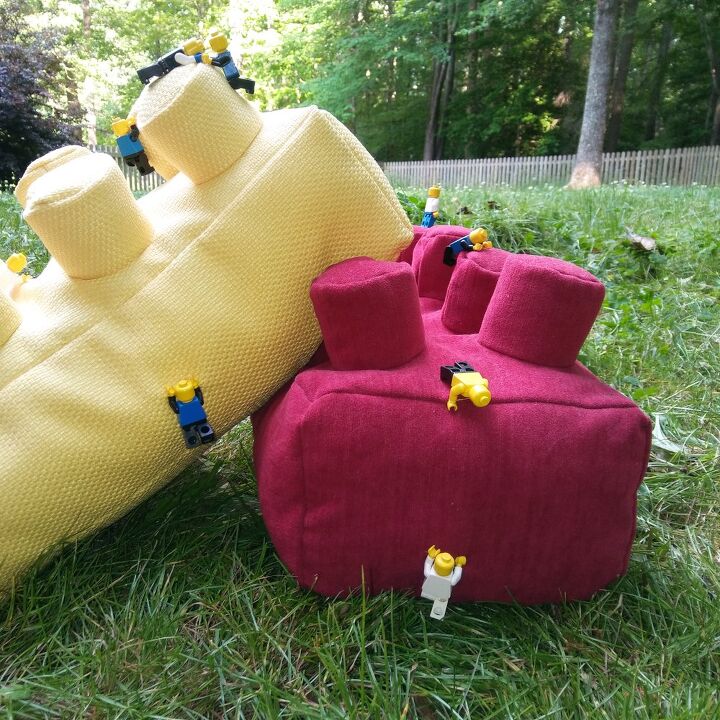 lego brick pillows with free printable pdf sewing pattern