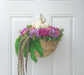 Cómo hacer una cesta decorativa como alternativa a una corona de flores