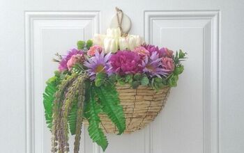 Cómo hacer una cesta decorativa como alternativa a una corona de flores