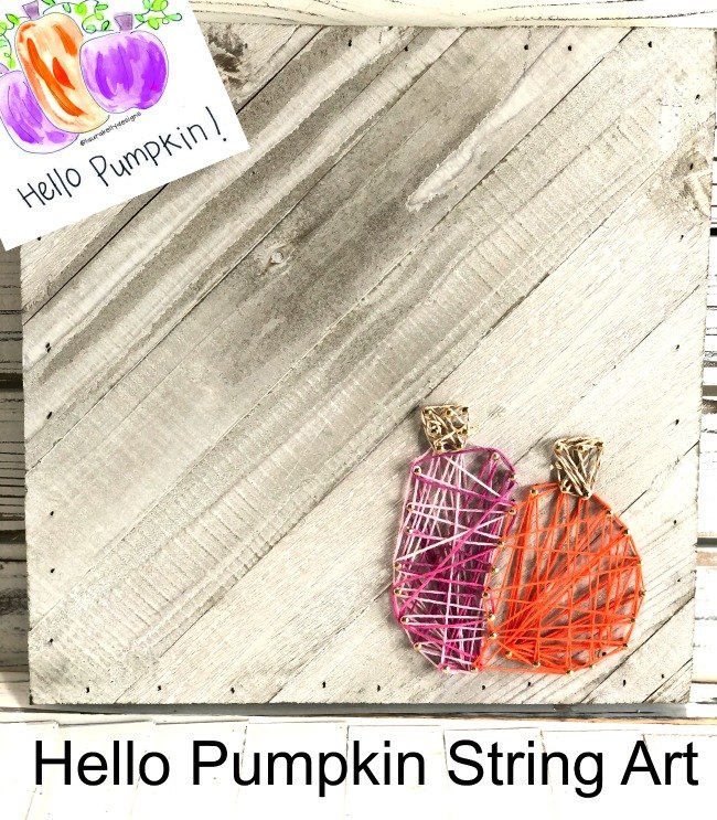 hello pumpkin string art decor y etiquetas imprimibles