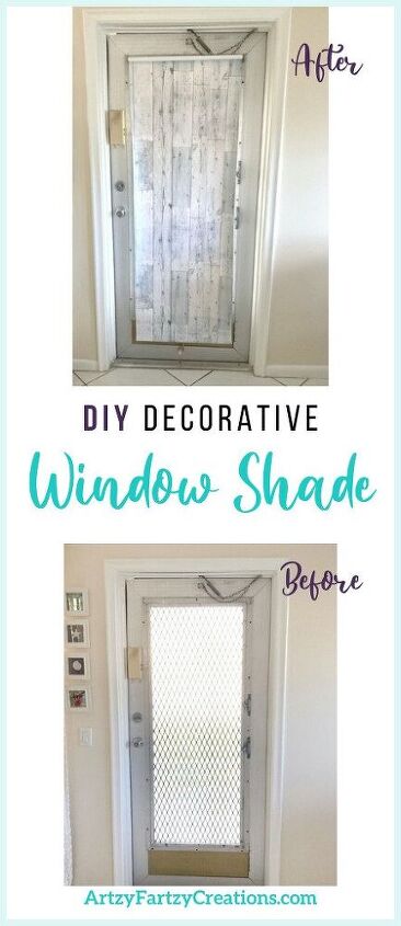 create a decorative window shade with contact paper