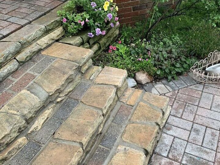 q how would you install a handrail on these stone steps