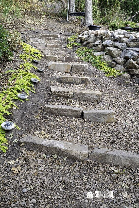 easy diy outdoor stone steps for your yard you ll love