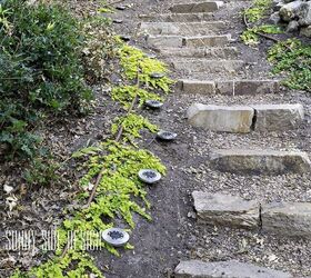 Escalones de piedra fáciles de hacer en el exterior para tu patio que te encantarán