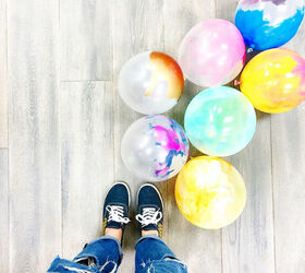 s 17 crazy cool things you can make using balloons, These brightly painted decorations
