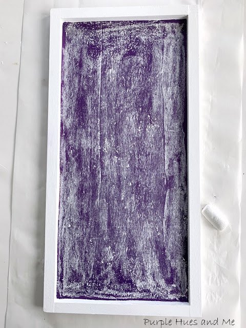 diy a purple chalkboard