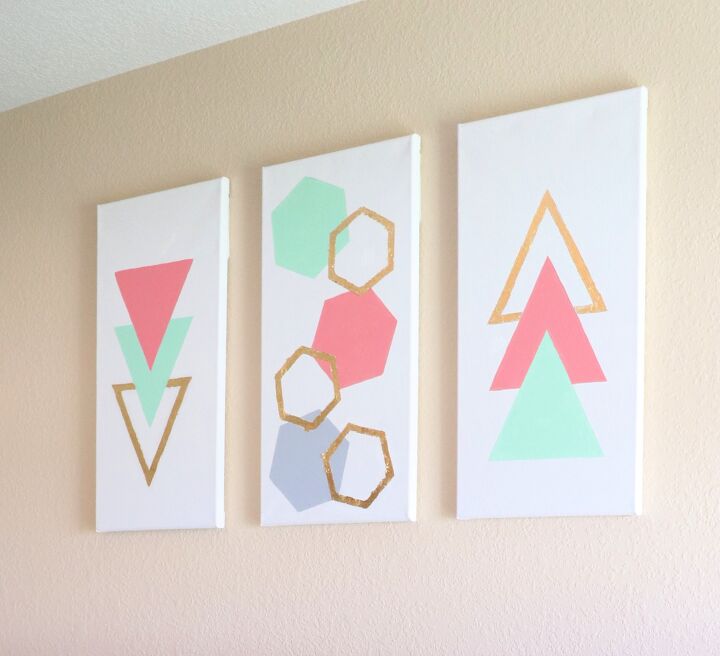s 14 things you can diy for cheap instead of buying overpriced wall art, Put up large gold leaf wall art