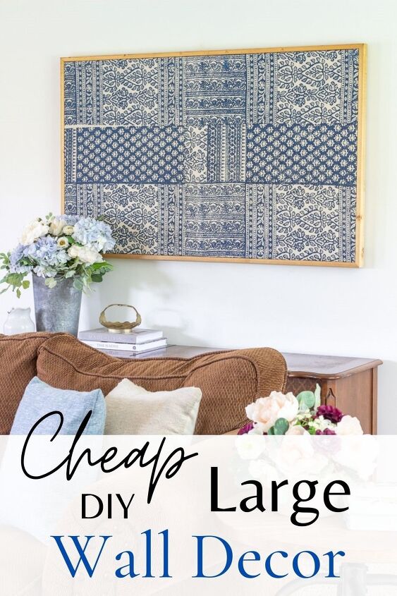s 14 things you can diy for cheap instead of buying overpriced wall art, Frame a beautiful piece of fabric