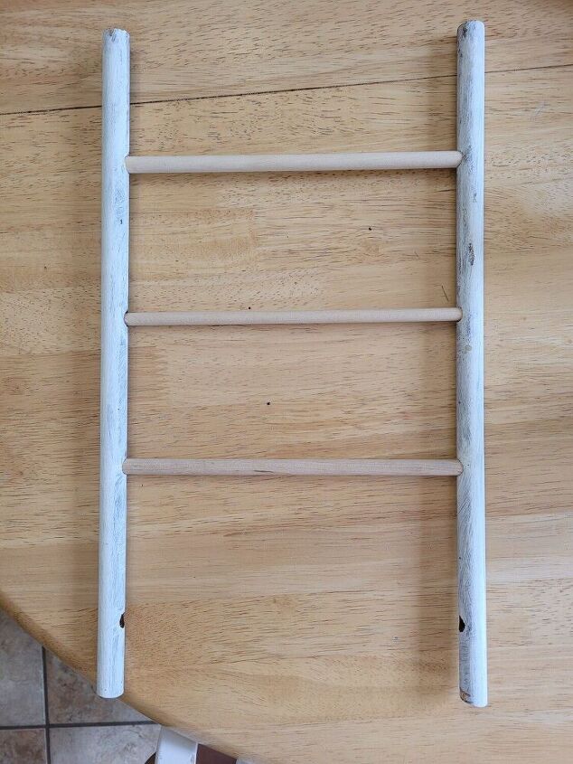 scrap material tea towel ladder