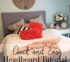 quick easy headboard tutorial