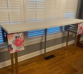 how to make an ikea linnmon desk a standing desk with two wood crates