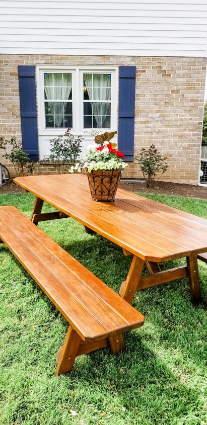 10 ideas que harn que quieras sentarte en tu fea mesa de exterior, C mo reacondicionar una mesa de picnic de madera en 4 sencillos pasos