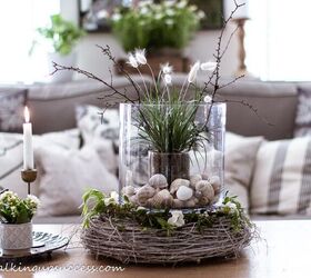 Coastal Summer Decorating (Large Cylinder Vase Centerpiece)