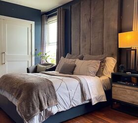 easy diy upholstered headboard for a high end look