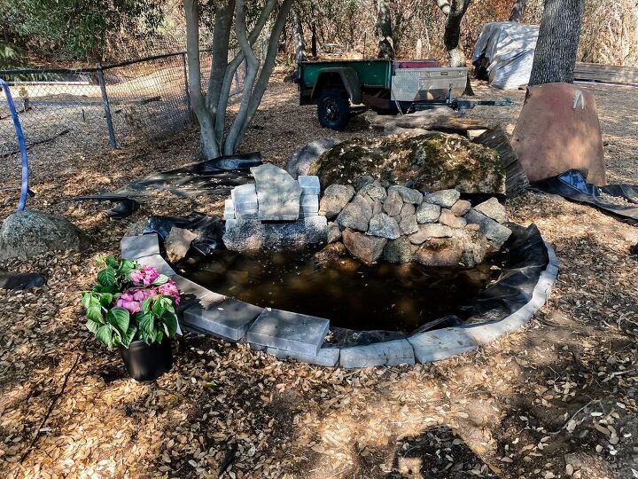 diy pond and waterfall tutorial solar powered