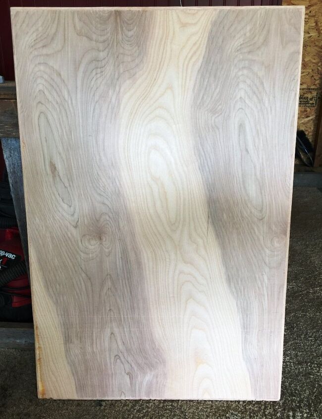sustitucin de un tablero de aglomerado por uno de madera, Parte superior lijada