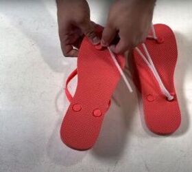 Tie pipe cleaners to flip flops to make your neighbors smile this season