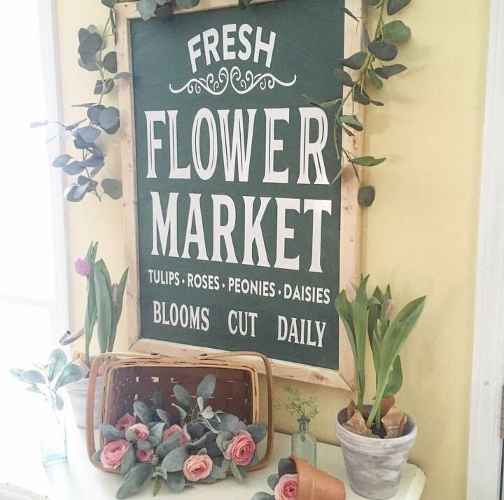 diy cartel de mercado de flores