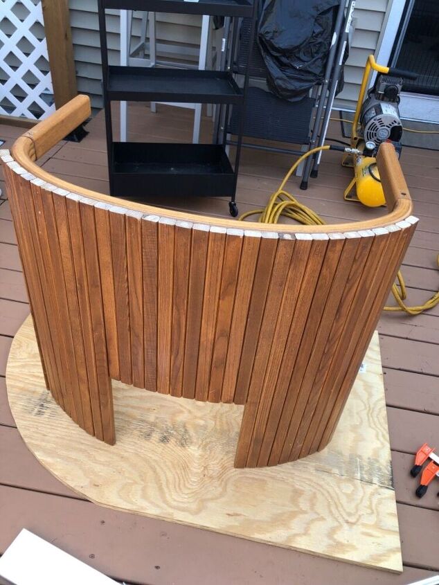 upcycled crib into bathroom vanity