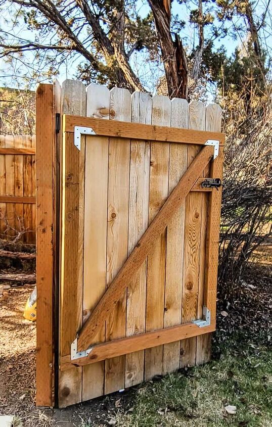 how to make a wooden gate for your fence