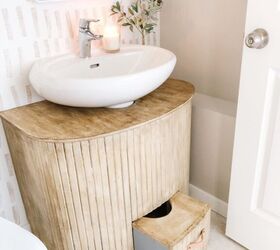 upcycled crib into bathroom vanity