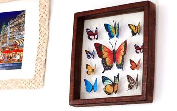  Caixa de sombra de borboletas falsas