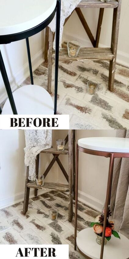 diy marble side table makeover